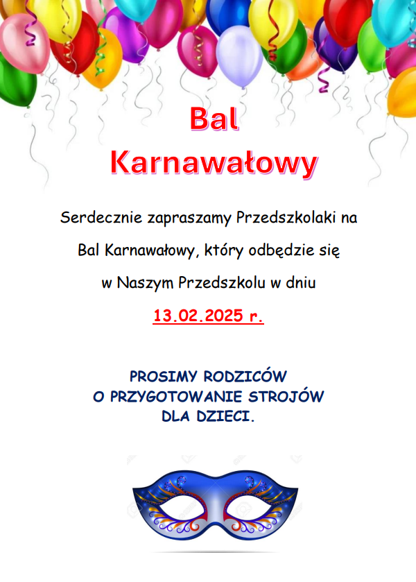 bal karnawałowy