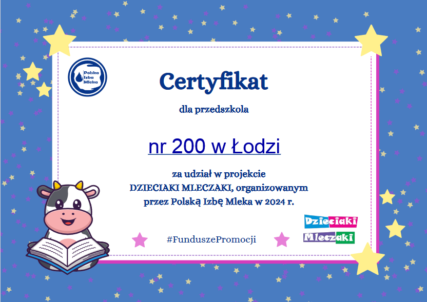 certyfikat projektu